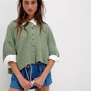 Free People Flashback Cardi Tee